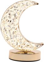 Настільна лампа-нічник Star Moon Table Light 17 сенсорний нічник місяць, Світлодіодна лампа світильник з кристалами на акрилової підставці 3 режими