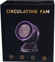 Circulating Fan M206 Tabletop Cordless Turbo Fan M206 Hanging Air Cooler, Fan with Display and LED Light USB VEN-1100