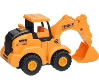 Дитяча іграшка екскаватор з рухомим ковшем Engineering Veicle Truck Sy686b - 613 іграшковий бульдозер машинка 17х7.5х8. 5 см для дітей Жовтий