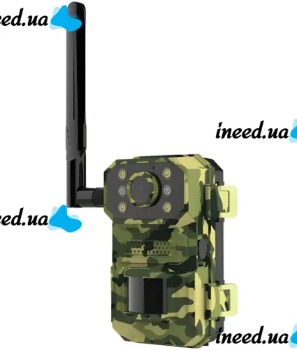 Photo Trap for Hunting Owl Hunting ESCAM QF380 Solar 4G with Motion Sensor and Solar Panel Outdoor Camera with LTE Module Powered by 18650 Battery Camouflage