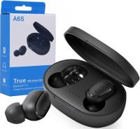 Беспроводные Bluetooth наушники Xiaomi Redmi AirDots A6S Black TWS сенсорные наушники-гарнитура с шумоподавлением, микрофоном, Черные в кейсе блютуз