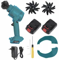 Makita G6685 cordless handheld mini cultivator for loosening and weeding the vegetable garden, cordless electric cultivator with 2 batteries for the garden