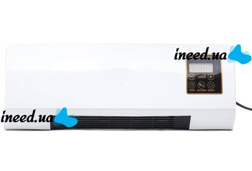 Настінний тепловентилятор Domotec MS-5962 з пультом 1800W електричний обігрівач на стіну з дистанційним управлінням на 40 кв. м 2 режими роботи