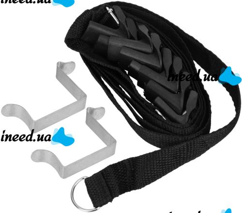 Настінний органайзер для зберігання сумок Bag Rack підвісні ремені з гачками на двері, Вішалка тримач для аксесуарів і біжутерії на 16 гачків