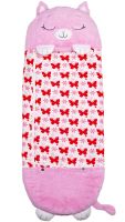 Sleeping Bag with Pillow for Children Happy Nappers Kitty 3 in 1 Children's Sleeping Bag Slip 130X50 cm Cocoon Transformer, Pillow toy with Zipper