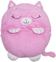 Sleeping Bag with Pillow for Children Happy Nappers Kitty 3 in 1 Children's Sleeping Bag Slip 130X50 cm Cocoon Transformer, Pillow toy with Zipper
