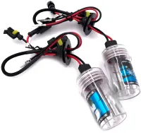 Комплект ксенону Bosch H3 HID 4300K 35W 12V з блоками розпалу і лампами, набір ксенонових ламп для фар в авто Теплий білий