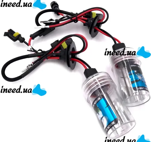 Комплект ксенону Bosch H3 HID 4300K 35W 12V з блоками розпалу і лампами, набір ксенонових ламп для фар в авто Теплий білий