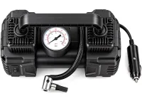 Halfsun SCK619 Two-Cylinder Car Compressor with a Tire Inflation Tool Kit (150 PSI) and XL-1025 Cigarette Lighter Air Pump
