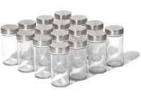 Набор баночек для хранения специй и приправ Spice Rack T013-16 полка органайзер на 16 отсеков, комплект емкостей для сыпучих продуктов на подставке