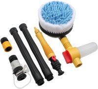 Обертається насадка для шланга Water Blast Cleaner Roto Brush MC - 1065 комплект для миття та чищення з щіткою з мікрофібри і резервуаром для авто