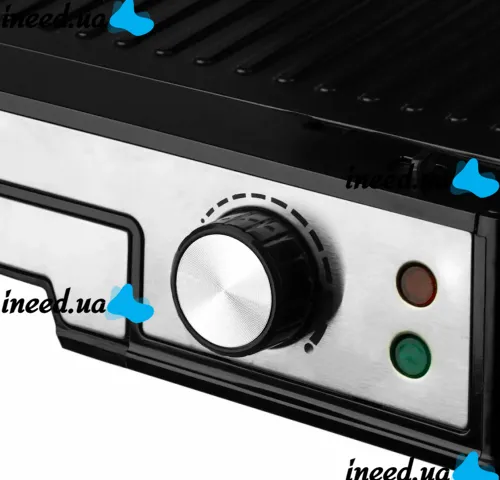 Electric contact grill Bitek BT-2687 3000W pressure double-sided electric grill for meat with non-stick coating and timer from mains 220V
