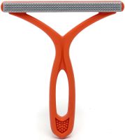 Double-sided brush for removing animal hair Dual-purpose Brush Hairball Buster SF246 scraper for cleaning lint and pellets from furniture and carpets