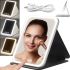 Косметичне сенсорне дзеркало для макіяжу Makeup Mirror MAG - 727 настільне акумуляторне дзеркало зі світлодіодним підсвічуванням на підставці від USB
