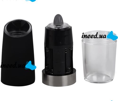Електричний млин для спецій Spice Bottle Electronic ZX-D32 подрібнювач для солі та перцю з гравітаційним датчиком і підсвічуванням на батарейках