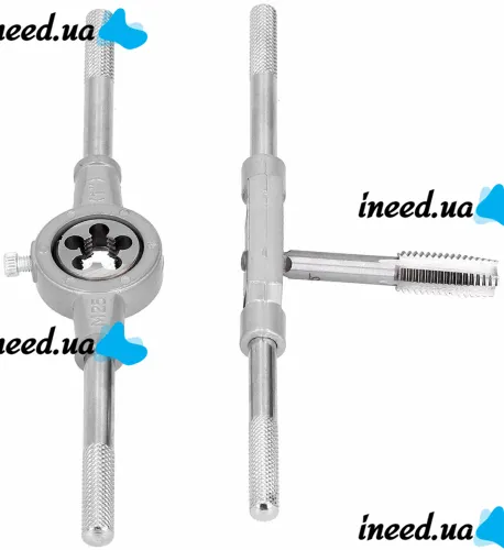 Tap and Die Set M3-M12 20 pieces set of steel taps and dies for metric thread cutting in a case with sword and lancet