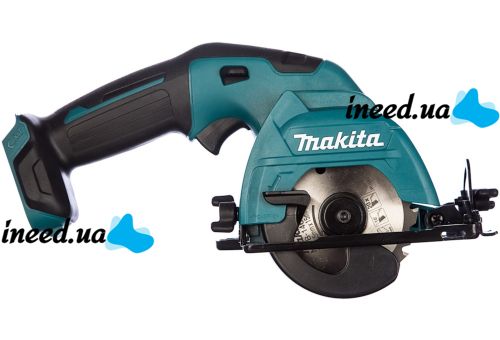 Акумуляторна дискова пила Makita HS301DZ циркулярна пила на два акумулятора для поздовжнього і поперечного розпилу в кейсі 85 мм 25.5 мм