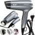 Bitek BT-464 Foldable Travel Hair Dryer with Collapsible Handle 2400W Portable Electric Hair Dryer with Concentrator Nozzle Grey