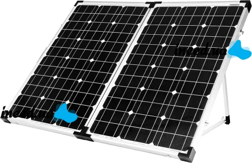 Складна полікристалічна сонячна панель Solar Board FOLD 80W 18V 67х45х3.5 см, розкладна сонячна батарея 670х450х35 мм для зарядки від сонця