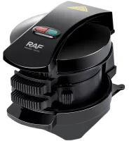 Electric double-deck burger maker RAF R.2204 600 W round burger machine with non-stick coating for cooking burgers from mains 220V