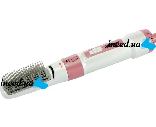 Професійний фен стайлер для укладання волосся 7 в 1 Gemei GM-4836, Повітряний мультистайлер щітка 1200W зі змінними насадками для сушіння і накрутки