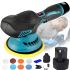 Беспроводная полировочная машинка Makita 12V D600 12В Аккумуляторная эксцентриковая Шлифмашина для полировки автомобиля с насадками 6 скоростей