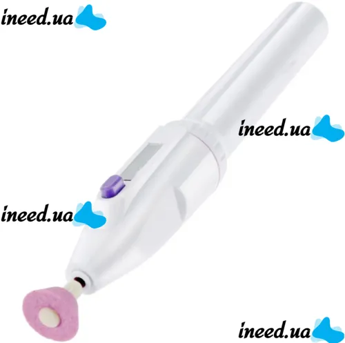 Wireless Manicure and Pedicure Cutter Salon Shaper 5 Nozzles, Manicure Set Nail Grinder Salon Shaper Battery Powered White