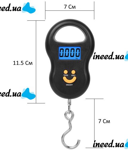 Digital Canter Scale ACS 601 Canter up to 50 kg 603 Domotec MS-50, Handheld Pocket Electronic Scale without change, Electronic Canter Scale Black