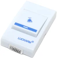 Дверний дзвінок Luckarm Intelligent D006 від розетки 220V бездротова кнопка передавач сигналу і приймач від мережі на 38 мелодій для вхідних дверей до 100 м