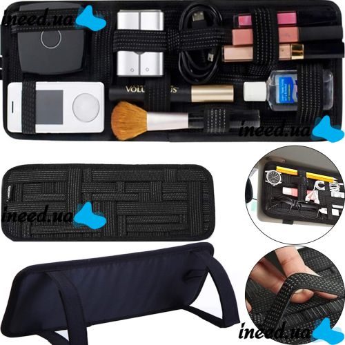 Car organizer on the visor Grid-it! Organizer Vehicle Storage Plate, Multifunctional Holder for Small Items in the Car Black