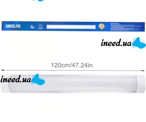 GreeLite 8250 LED Ceiling Lamp at 150W 120 cm Cold White, Linear Lamp Wall Lamp 6500K 1.2m from 220V mains Cold White