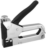 Ручной пружинный степлер MasterTool 41-0906 для скоб R53 4-14 мм строительный рессорный инструмент с плавной регулировкой силы удара Gun Powerful