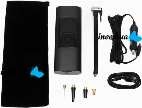 Автомобильный компрессор Intelligent Inflator Pump XO CZ012 6000mAh аккумуляторный воздушный автокомпрессор с ЖК монитором портативный насос для шин