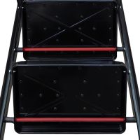 Folding stepladder for 3 steps Mastar 3 Step Ladders up to 150 kg folding three-stage one-way ladder with anti-slip coating 84x40 cm