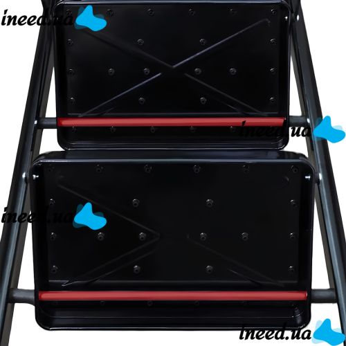 Folding stepladder for 3 steps Mastar 3 Step Ladders up to 150 kg folding three-stage one-way ladder with anti-slip coating 84x40 cm