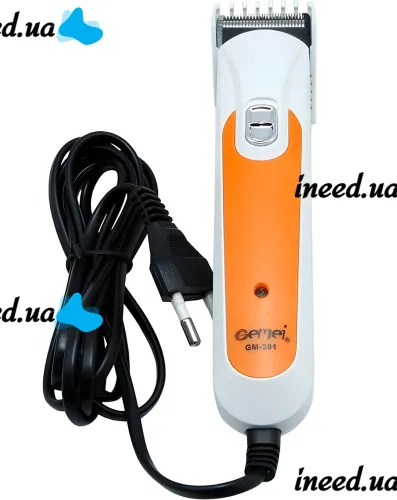 Провідна машинка для стрижки волосся Gemei GM-301 15 W професійний тример для окантовки бороди і вусів від мережі з насадкою