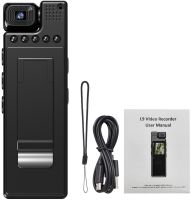 Нагрудна міні камера відеоспостереження L9 1080p Full HD боді-камера з дисплеєм поворотною лінзою і датчиком руху Wi Fi відеореєстратор з кліпсою
