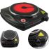 Electric Desktop Infrared stove Domotec MS-5851 Ceramic for 1 burner, Ceramic electric stove 1200 W thermostat for 5 positions Black