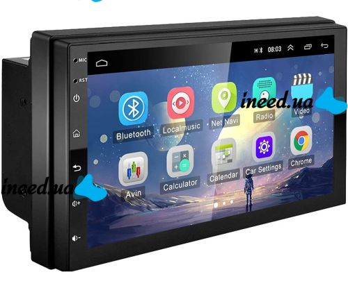 Автомагнітола MP5 CJ CP607 BT Android програвач в машину з підтримкою Apple carplay 4G-32G 2din автомобільна магнітола з сенсорним екраном 7"