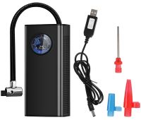 Charge Pump CQB002 3600mAh rechargeable car air compressor with flashlight and display, 150 PSI tire inflation pump