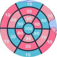 Детский набор мишень для игры в дартс Sticky Ball Слоник с 3 шариками на липучках, игрушка мягкий дартс в виде животного на стену для детей Синий
