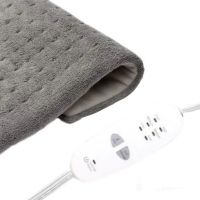 Успокаивающая массажная нагревательная грелка накидка Massaging Weighted Heating Pad для всего тела Тепловая флисовая электрогрелка плед с подогревом
