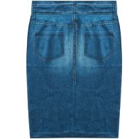 Skinny Denim Skirt Shape Skirt TV-352 for Waist Correction with High Rise Trim N Slim Women's Shapewear Skirt