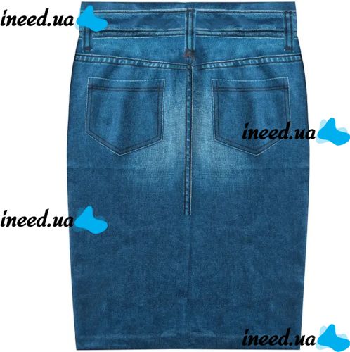 Skinny Denim Skirt Shape Skirt TV-352 for Waist Correction with High Rise Trim N Slim Women's Shapewear Skirt