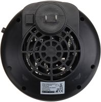 Portable Heater Wonder Heater BD-168 Mini Fan Heater in an Outlet with Thermostat and Timer 900W Mains Plug with Remote Control Black