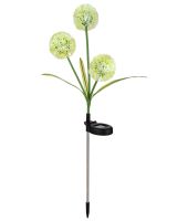 Садовий декоративний ліхтар Кульбабки LED Flower Solar Light AD-2302 42.5 см 2 штуки вуличний світильник на сонячній батареї Теплий білий