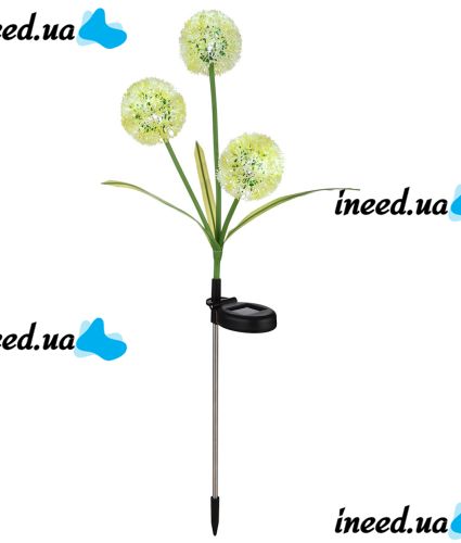 Садовий декоративний ліхтар Кульбабки LED Flower Solar Light AD-2302 42.5 см 2 штуки вуличний світильник на сонячній батареї Теплий білий
