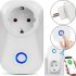 Розумна WiFi розетка WiFi Smart Socket Plug SA-14 10A 100-240V з дистанційним управлінням з телефону, Смарт розетка з Wi-Fi підключенням в розетку