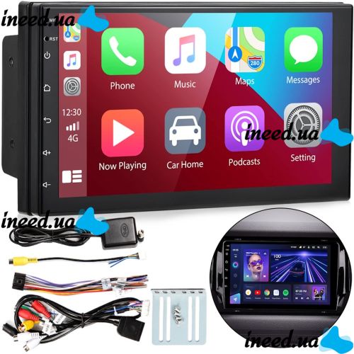 Автомагнітола MP5 CJ CP607 BT Android програвач в машину з підтримкою Apple carplay 4G-32G 2din автомобільна магнітола з сенсорним екраном 7"
