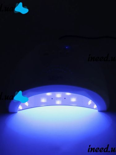 Професійна лампа для манікюру і педикюру SUNone Nail Lamp 48W UV LED з таймером White апарат для сушіння гель лаку і гелю для нігтів Білий